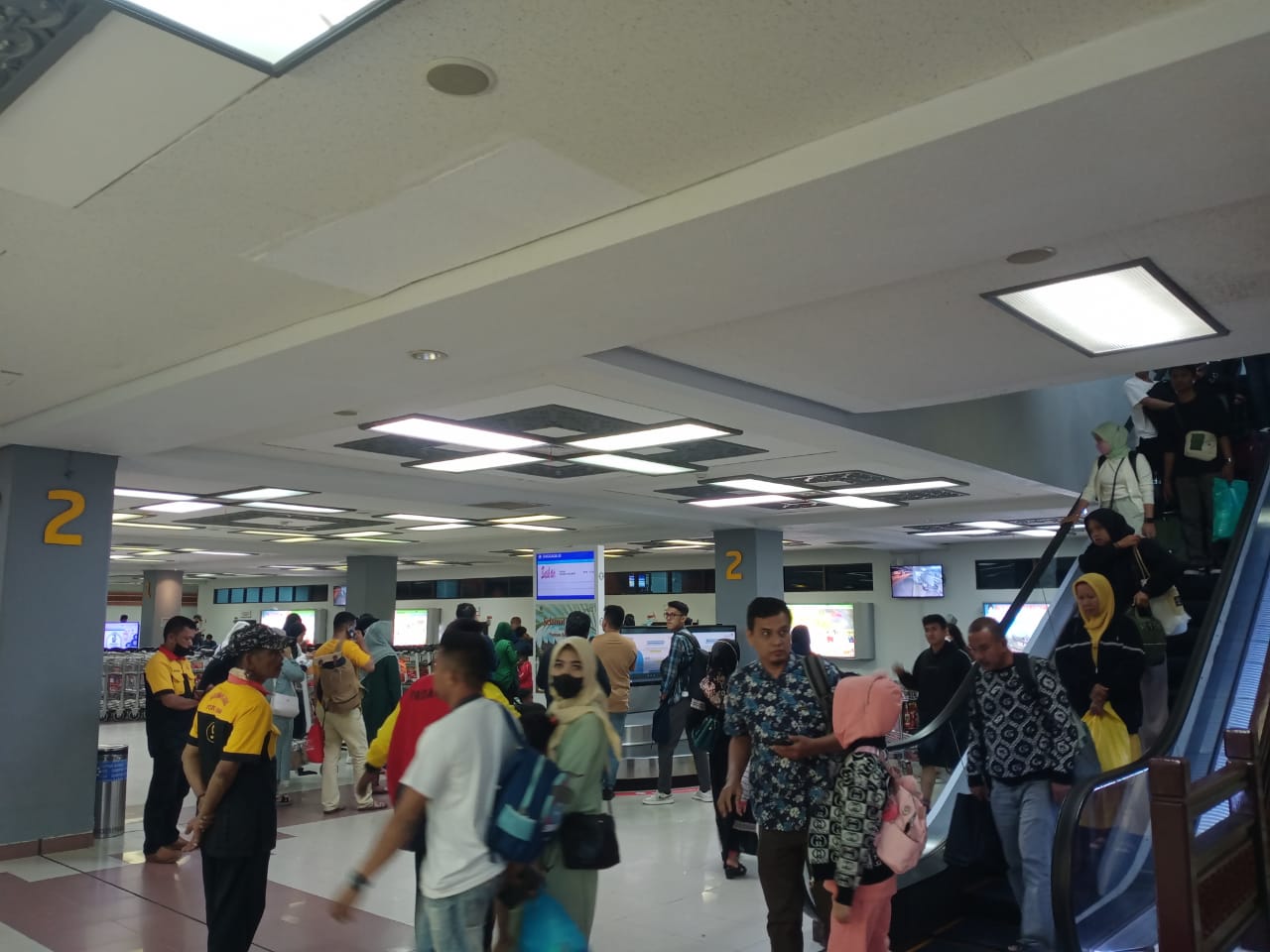 Kondisi Arus Balik Pasca Lebaran 2023 di Bandara Internasional Minangkabau