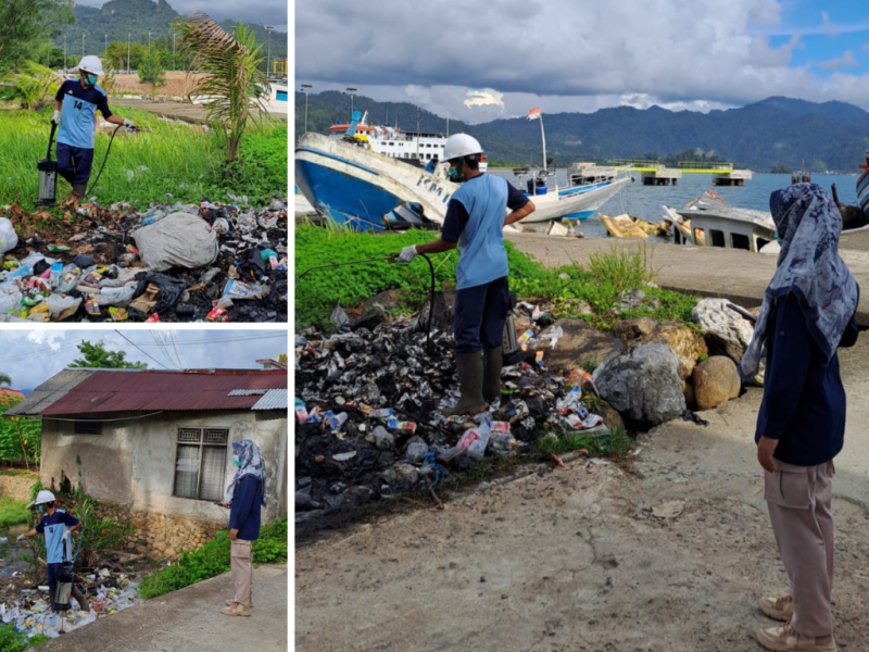 Pemercikan Tempat Perindukan Lalat di Wilker Bungus Padang