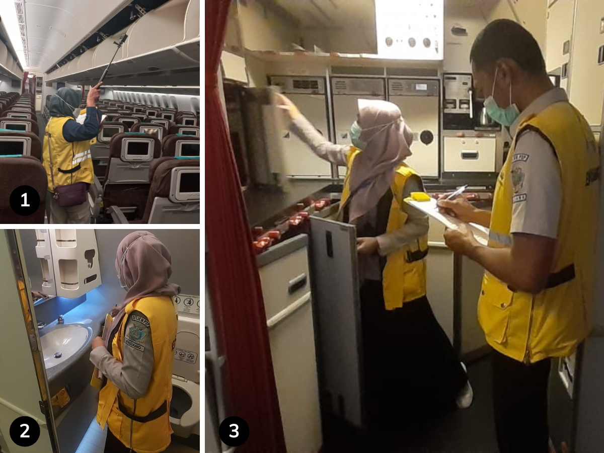 Sanitasi Pesawat Aman, Calon Jemaah Haji Nyaman