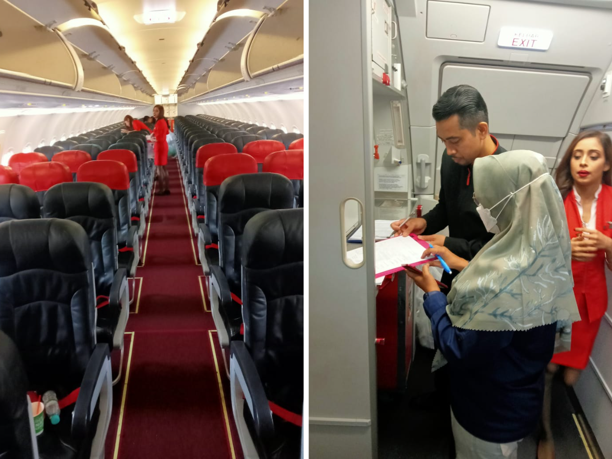 Penyehatan Alat Angkut dengan Disinseksi Pesawat