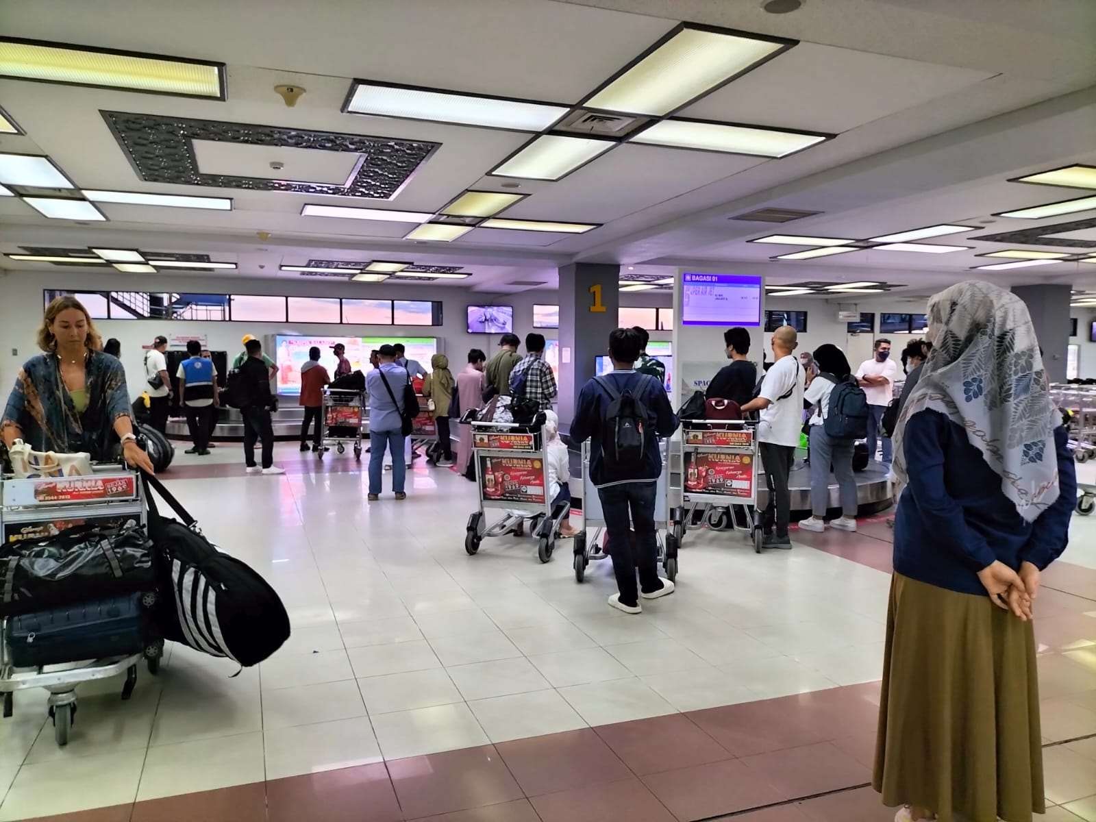 Pengawasan Penumpang Arus Mudik Pada Hari Lebaran 1444 H / 2023 M di Bandara Internasional Minangkabau