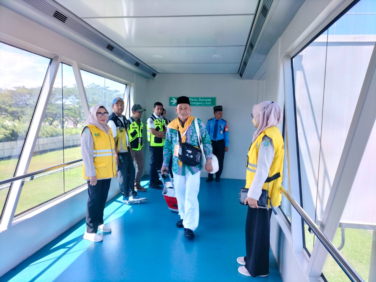 Pendampingan kedatangan Jemaah Calon Haji Bengkulu