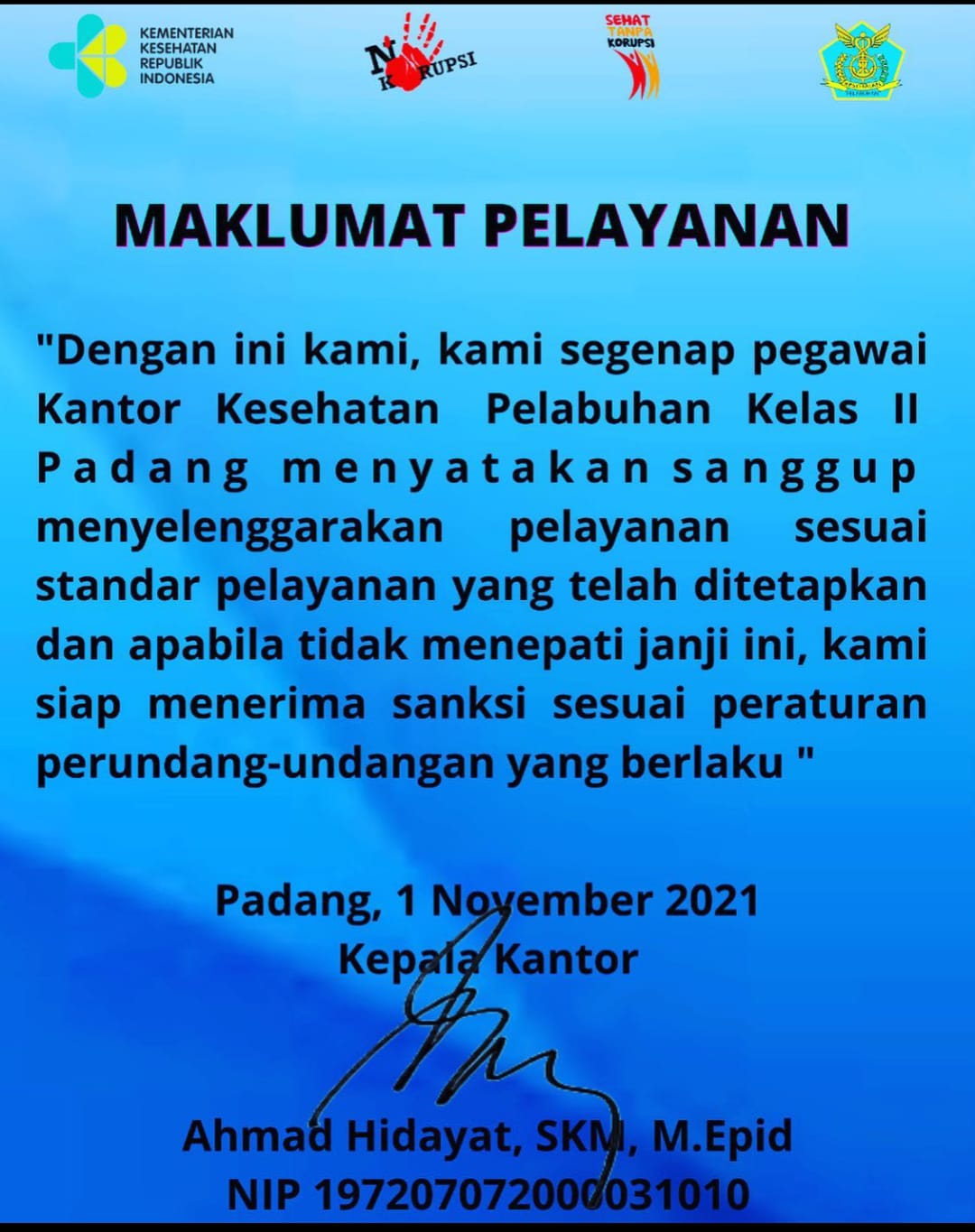 Maklumat Pelayanan